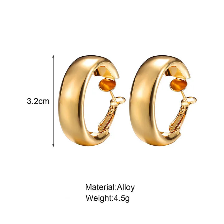 Madhubala Wide Hoop Earrings