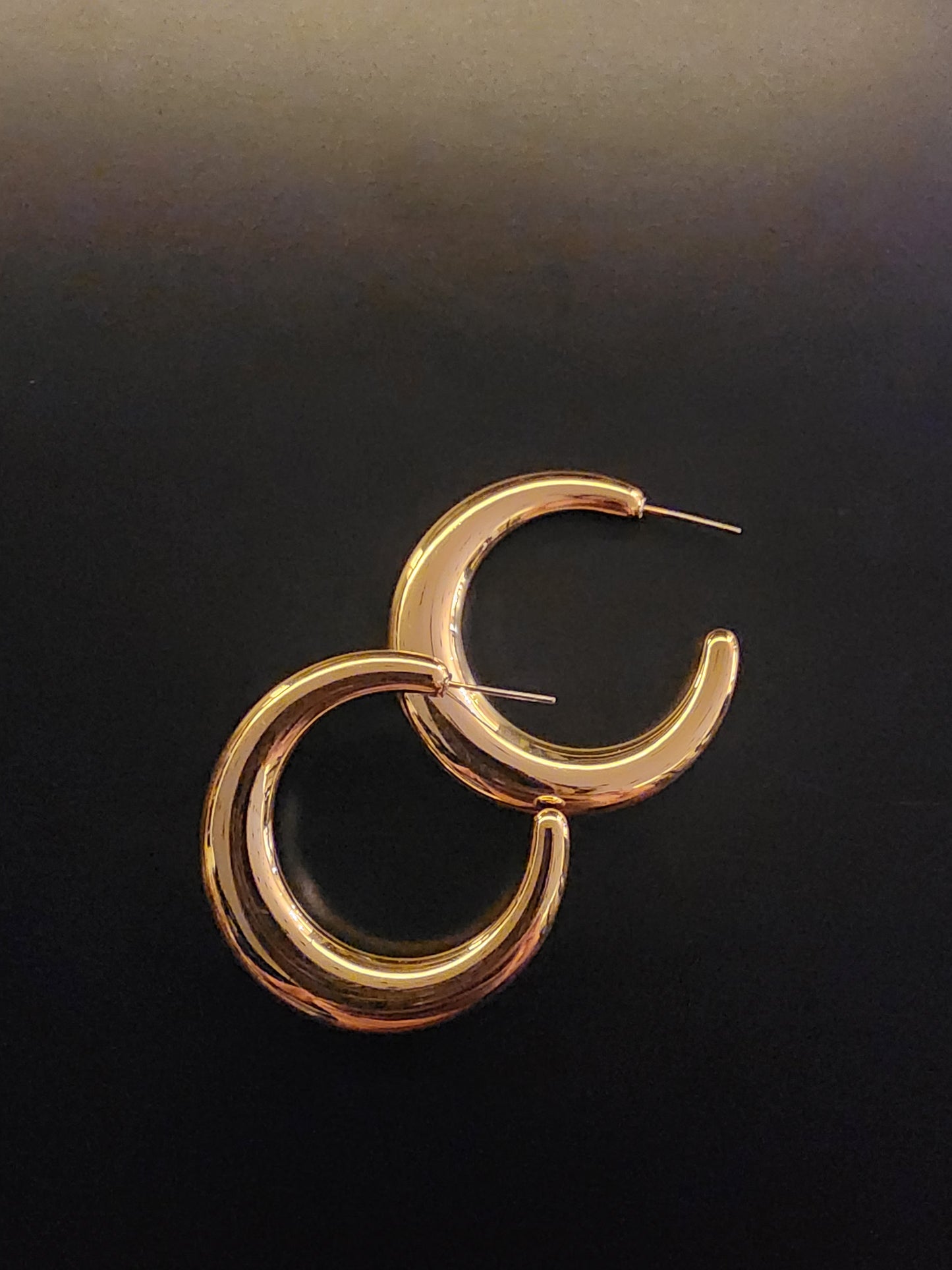 Gold basic half hoops