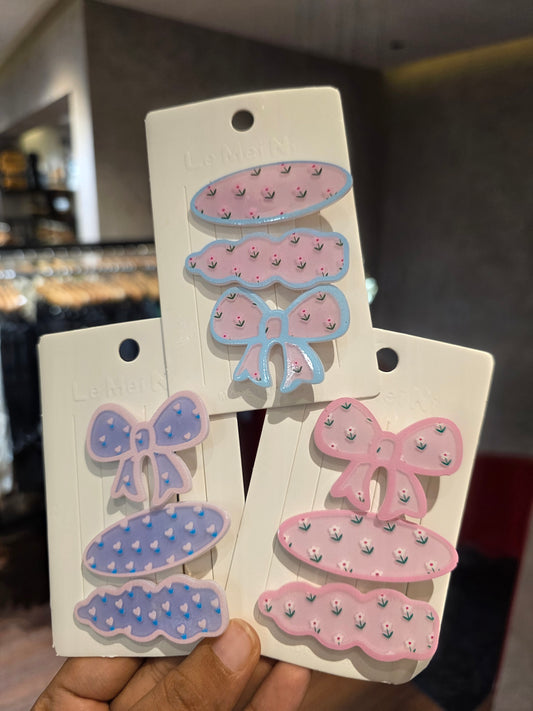 Set of 3 clips