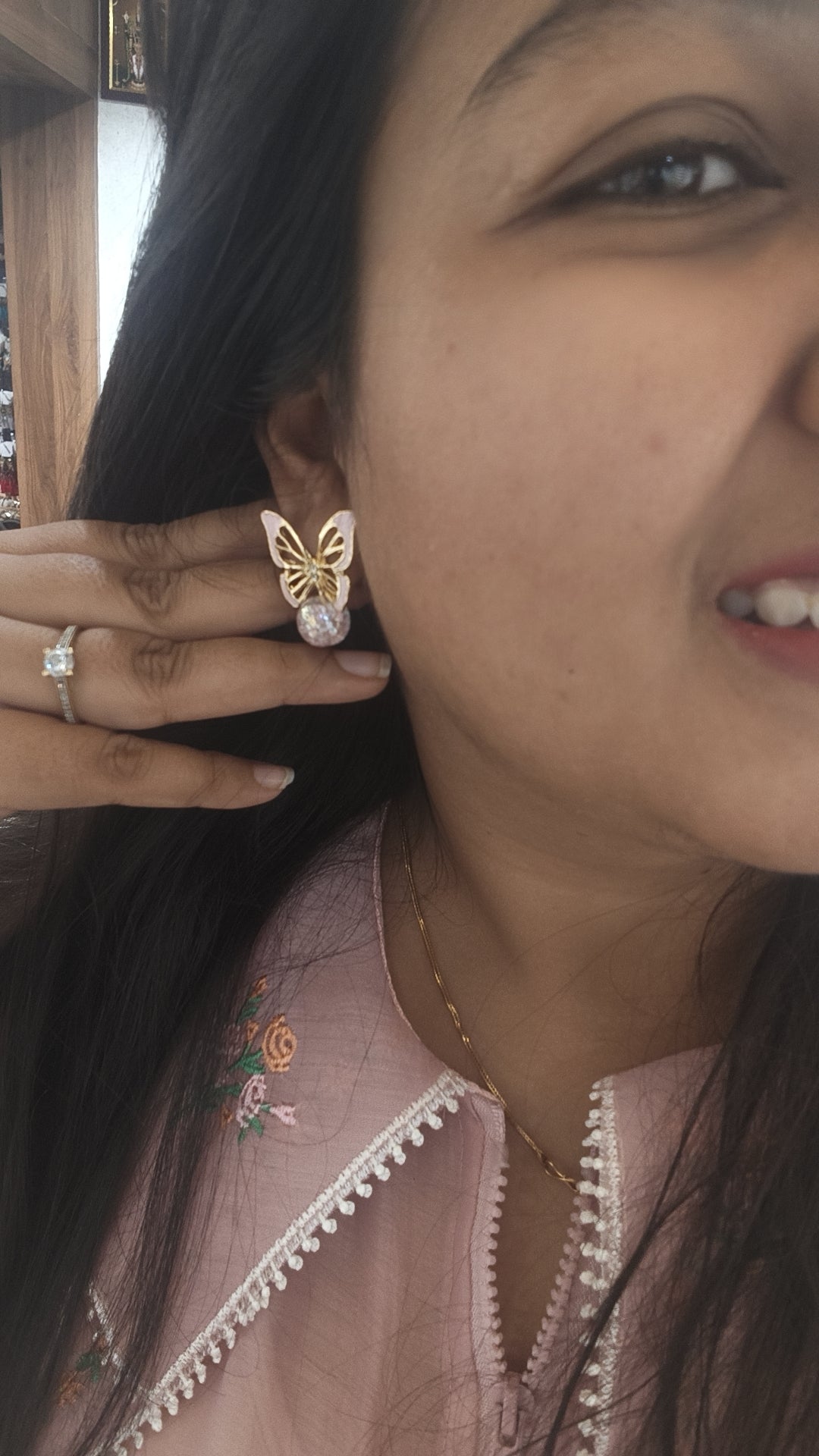 Butterfly Stud